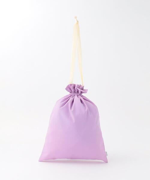 green label relaxing（グリーンレーベルリラクシング）の「GLR 巾着（L）（エコバッグ/サブバッグ・キッズ・ネイビー/ライラック・FREE）」の2枚目の写真