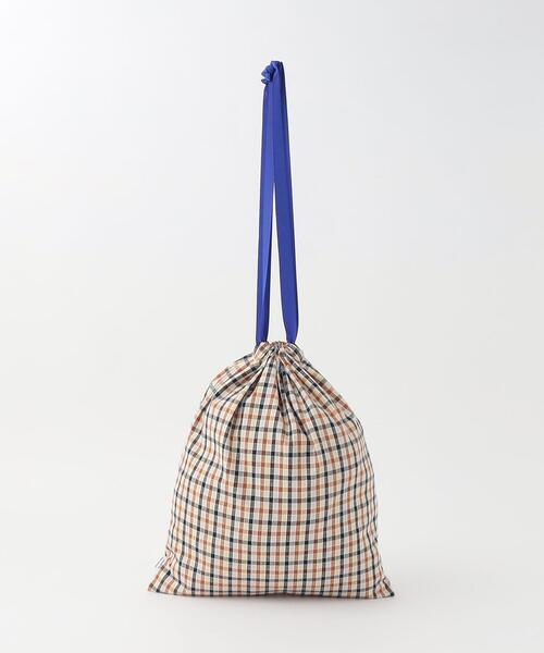 green label relaxing（グリーンレーベルリラクシング）の「GLR 巾着（L）（エコバッグ/サブバッグ・キッズ・ネイビー/ライラック・FREE）」の5枚目の写真