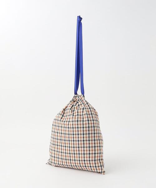 green label relaxing（グリーンレーベルリラクシング）の「GLR 巾着（L）（エコバッグ/サブバッグ・キッズ・ネイビー/ライラック・FREE）」の6枚目の写真