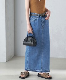 SHIPS | 〈洗濯機可能〉Iライン デニム スカート 24SS ◇(デニムスカート)