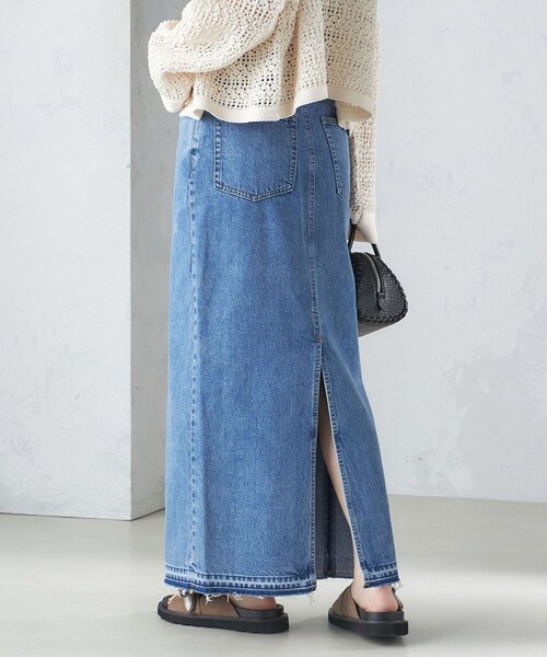 mame 24ss ジャガードスカート blue ミッシュマッシュ MISCH MASCH 【2024春夏新作】カット
