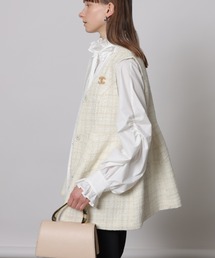 カデュネ⭐️CADUNE ペプラムジレ⭐️M CADUNE（カデュネ）の「ペプラムジレ（その他アウター）」 - WEAR