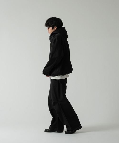 selle glant(セレグランテ)の「SNOW CAMO SEMI-FLARE MILITARY PANTS/スノーカモセミフレアミリタリーパンツ(カーゴパンツ・メンズ・ダークグレー/ブラック・MEDIUM/SMALL/LARGE)」の3枚目の写真