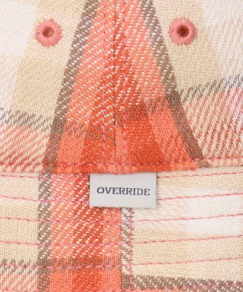 OVERRIDE(オーバーライド)の「OVERRIDE OGC CHECK BUCKET HAT SG / オーバーライド(ハット・レディース・ブルー/パープル/オレンジ・58cm)」の15枚目の写真
