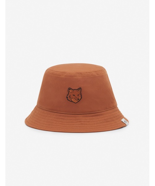 Maison Kitsune(メゾンキツネ)の「BOLD FOX HEAD BUCKET HAT(ハット・メンズ・ブラウン系その他・M/L/XS/S)」の1枚目の写真