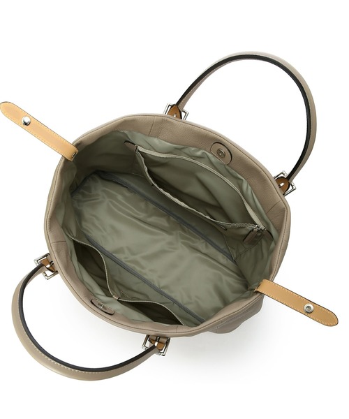 Felisi(フェリージ)の「Felisi(フェリージ) レザートートバッグ 20/75/1/LD+DS(トートバッグ・メンズ・ブルー/アイボリー/ブラック・ONE)」の8枚目の写真