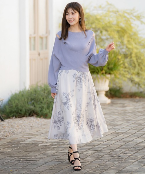 【NOELA】シャドーフラワースカート NOELA（ノエラ）の「シャドーフラワースカート（スカート）」 - WEAR