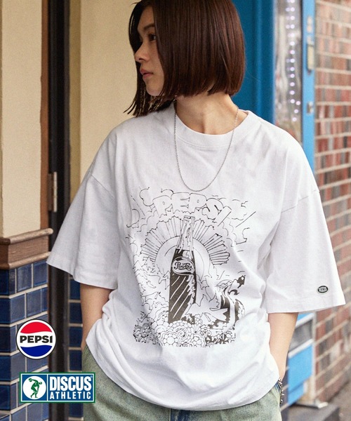 DISCUS ATHLETIC×PEPSI】コラボ ヴィンテージライクプリントデザイン