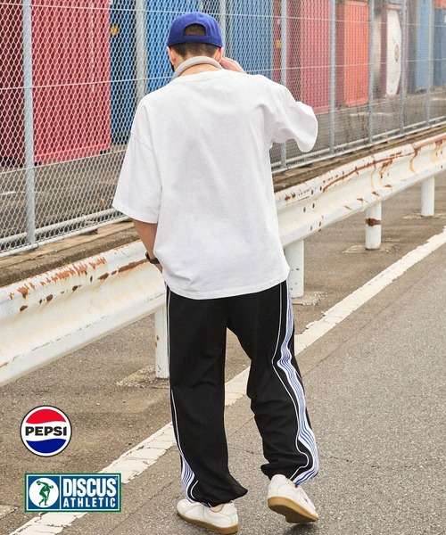 PEPSI（ペプシ）の「【DISCUS ATHLETIC×PEPSI】コラボ ヴィンテージライクプリントデザイン ロゴ刺繍 オーバーサイズ半袖Tシャツ（Tシャツ/カットソー・メンズ・アイボリー系/ホワイト系3/ホワイト系1/ホワイト系2/アイボリー系2/アイボリー系3/ホワイト/アイボリー系1・M/L）」の12枚目の写真