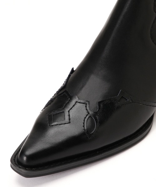 piu comoda（ピュコモダ）の「(piu comoda)ウエスタンブーツ（ブーツ・レディース・ブラウン/ブラック・37/38/36）」の7枚目の写真