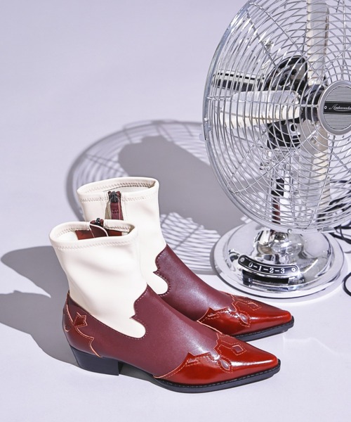 piu comoda（ピュコモダ）の「(piu comoda)ウエスタンブーツ（ブーツ・レディース・ブラウン/ブラック・37/38/36）」の4枚目の写真