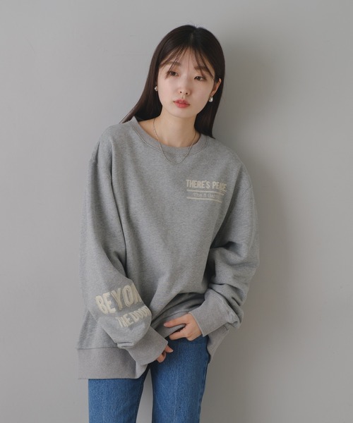 Kastane（カスタネ）の「【M.Lサイズ/ユニセックス】B 8GARDEN ロゴスウェット（スウェット・レディース・ブラック/レッド/ライトグレー/ブルー/グレー・L/M）」の9枚目の写真