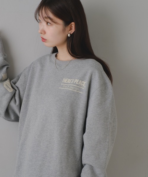 Kastane（カスタネ）の「【M.Lサイズ/ユニセックス】B 8GARDEN ロゴスウェット（スウェット・レディース・ブラック/レッド/ライトグレー/ブルー/グレー・L/M）」の8枚目の写真