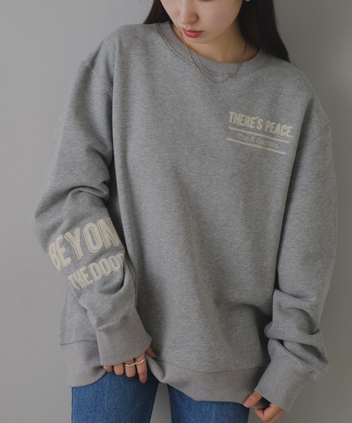 Kastane（カスタネ）の「【M.Lサイズ/ユニセックス】B 8GARDEN ロゴスウェット（スウェット・レディース・ブラック/レッド/ライトグレー/ブルー/グレー・L/M）」の7枚目の写真