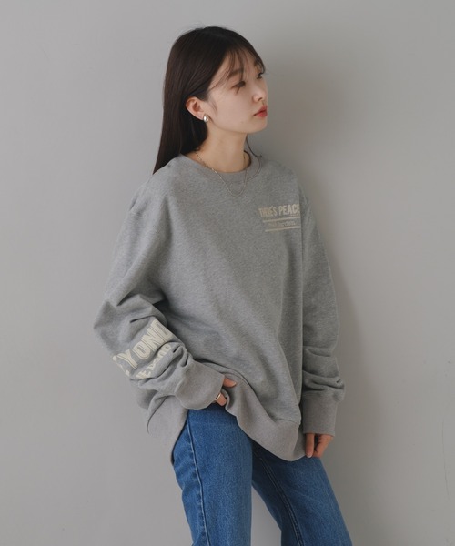 Kastane（カスタネ）の「【M.Lサイズ/ユニセックス】B 8GARDEN ロゴスウェット（スウェット・レディース・ブラック/レッド/ライトグレー/ブルー/グレー・L/M）」の10枚目の写真