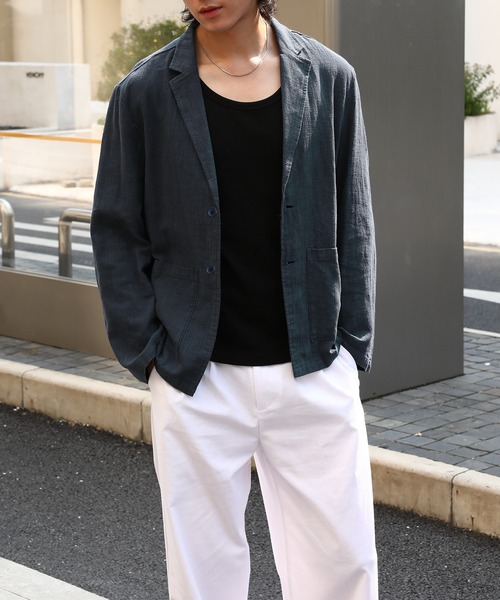 SUN VALLEY SUNVALLEY サンバレー リネン 麻 テーラード