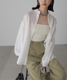 FREE'S MART | シアーストライプオーバーシャツ(シャツ/ブラウス)