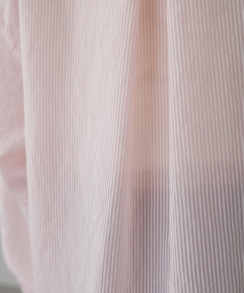 FREE'S MART（フリーズマート）の「シアーストライプオーバーシャツ（シャツ/ブラウス・レディース・ホワイト系その他/ブルー系その他2/ピンク系その他/ブルー系その他・FREE）」の9枚目の写真