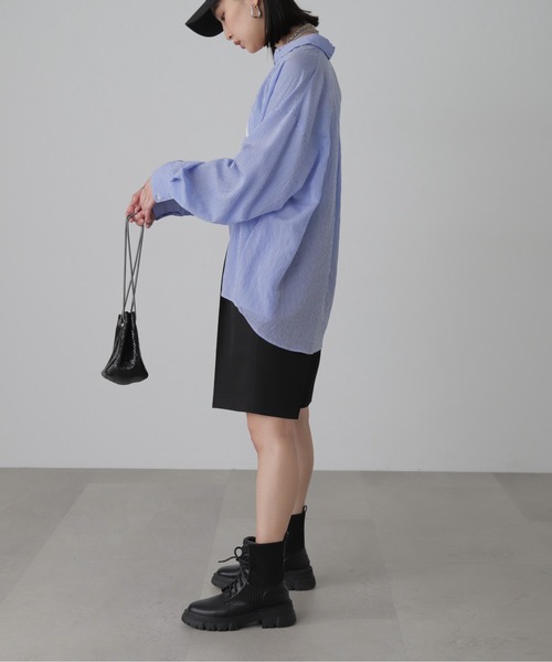 FREE'S MART（フリーズマート）の「シアーストライプオーバーシャツ（シャツ/ブラウス・レディース・ホワイト系その他/ブルー系その他2/ピンク系その他/ブルー系その他・FREE）」の17枚目の写真