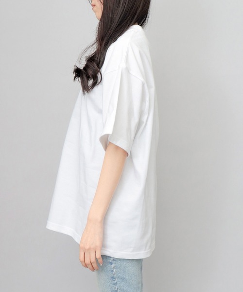 セール】8.2オンス オーガニックコットン糸 ルーズシルエット Tシャツ