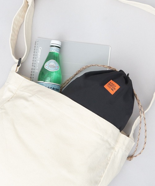 KRIFF MAYER（クリフメイヤー）の「巾着 ミニ ショルダーバッグ（ショルダーバッグ・メンズ・ブラック・FREE）」の14枚目の写真