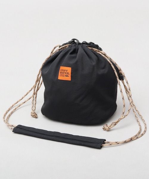 KRIFF MAYER（クリフメイヤー）の「巾着 ミニ ショルダーバッグ（ショルダーバッグ・メンズ・ブラック・FREE）」の16枚目の写真
