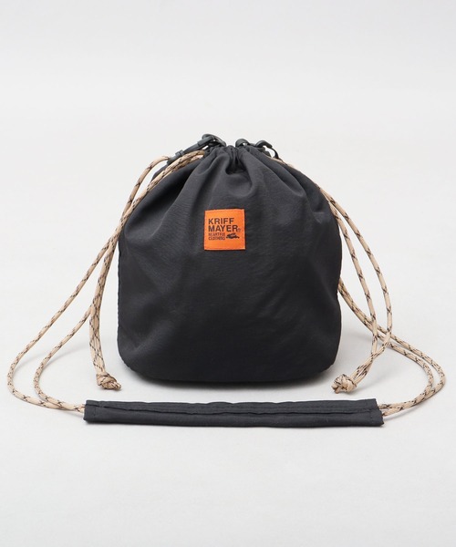 KRIFF MAYER（クリフメイヤー）の「巾着 ミニ ショルダーバッグ（ショルダーバッグ・メンズ・ブラック・FREE）」の17枚目の写真