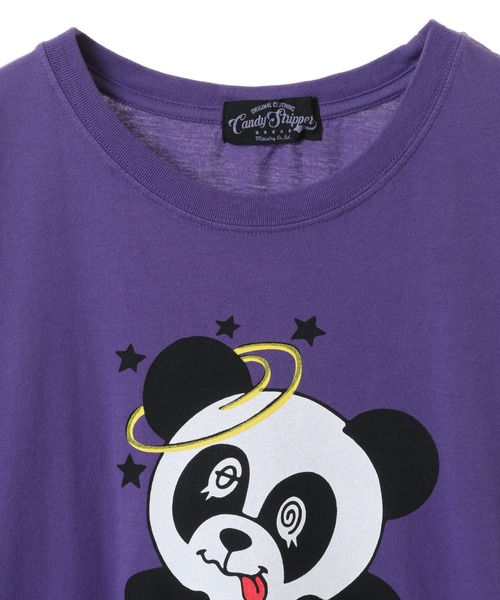 Candy Stripper(キャンディストリッパー)の「EVERYTHING IS OKAY BIG Tシャツ(Tシャツ/カットソー・レディース・ブラック/オフホワイト/パープル・2)」の5枚目の写真