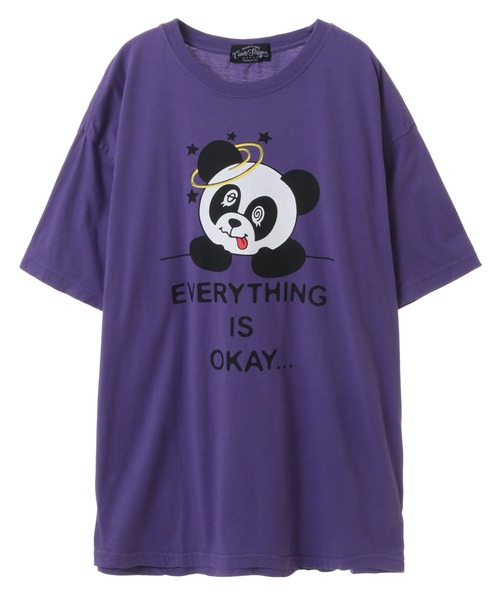 Candy Stripper(キャンディストリッパー)の「EVERYTHING IS OKAY BIG Tシャツ(Tシャツ/カットソー・レディース・ブラック/オフホワイト/パープル・2)」の19枚目の写真