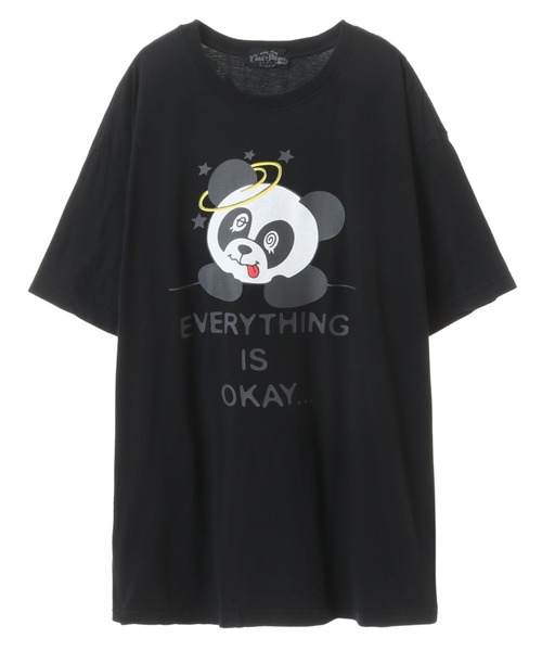 Candy Stripper(キャンディストリッパー)の「EVERYTHING IS OKAY BIG Tシャツ(Tシャツ/カットソー・レディース・ブラック/オフホワイト/パープル・2)」の18枚目の写真