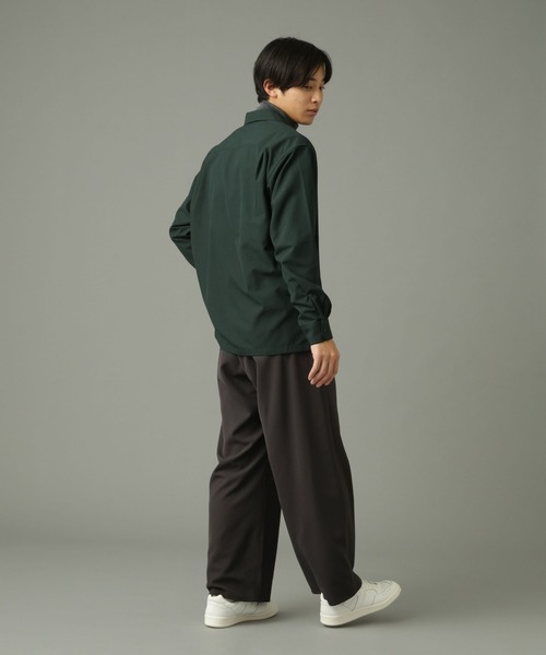Apo(s)ture(アポスチャー)の「LUCAS-001/合繊ワイドパンツ(その他パンツ・メンズ・ブラック/グリーン/チャコール/ベージュ・XS/S/M/L/XL)」の11枚目の写真