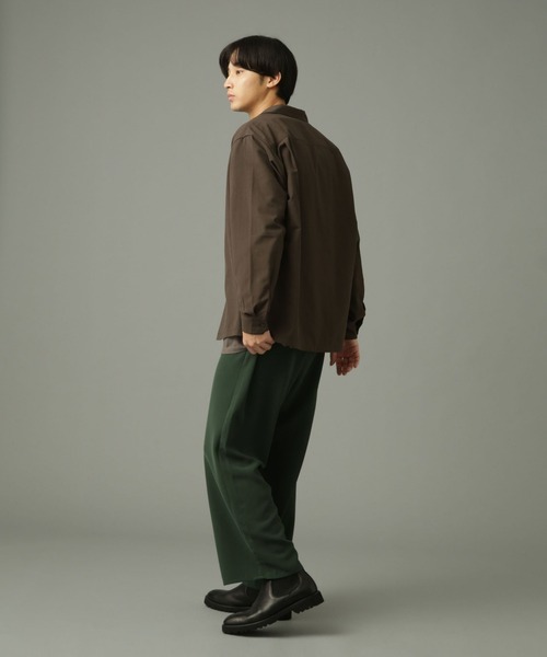 Apo(s)ture(アポスチャー)の「LUCAS-001/合繊ワイドパンツ(その他パンツ・メンズ・ブラック/グリーン/チャコール/ベージュ・XS/S/M/L/XL)」の20枚目の写真