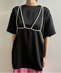 Ameri | PEARL BUSTIER SATIN TOP(Tシャツ/カットソー)