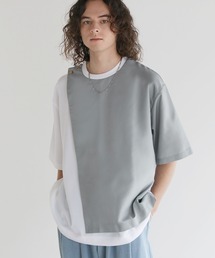Buyer's Select/梨地フラシ5分袖BIGシルエットTシャツ
