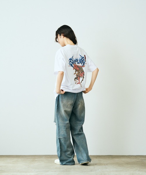 SUPPLIER(サプライヤー)の「SUPPLIER/サプライヤー Wagmi Kaisei Tee Tシャツ(Tシャツ/カットソー・メンズ・ホワイト/ブラック・M/L/XL)」の13枚目の写真