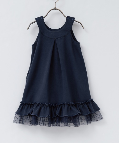 panpantutu(パンパンチュチュ)の「2wayリボンフリルワンピース(110-140cm)(ワンピース・キッズ・イエロー/ネイビー/ピンク・110cm/120cm/130cm/140cm)」の11枚目の写真