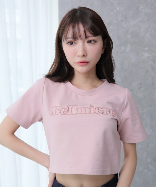LIPSERVICE（リップサービス）の「BellmiereショートTシャツ（Tシャツ/カットソー・レディース・ホワイト/ブラック/ピンク・FREE）」の3枚目の写真