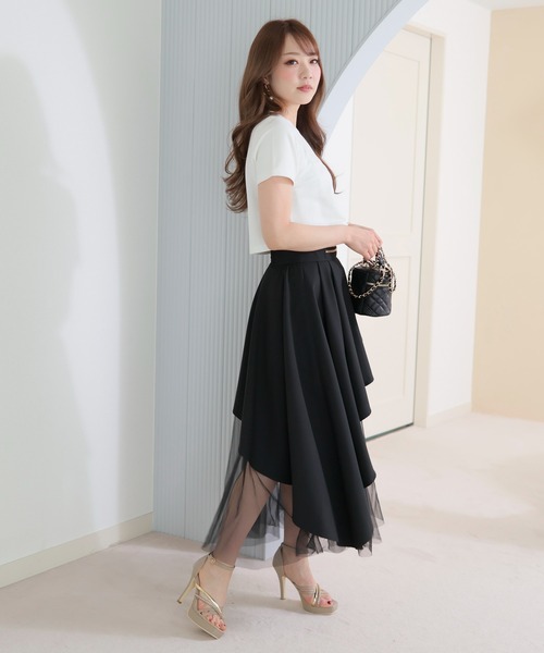 LIPSERVICE（リップサービス）の「BellmiereショートTシャツ（Tシャツ/カットソー・レディース・ホワイト/ブラック/ピンク・FREE）」の13枚目の写真