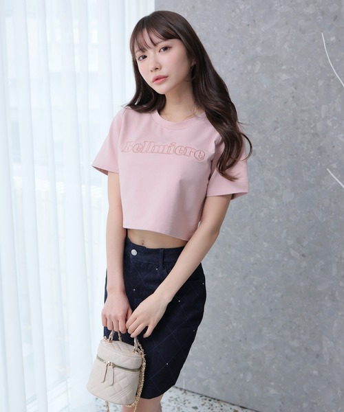 LIPSERVICE（リップサービス）の「BellmiereショートTシャツ（Tシャツ/カットソー・レディース・ホワイト/ブラック/ピンク・FREE）」の10枚目の写真