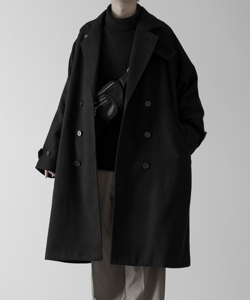 希少品】m's braque/エムズブラック ダブル チェスターコート 36 希少品】m's braque/エムズブラック ダブル チェスターコート 36