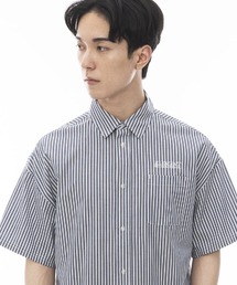 ELEMENT(�G�������g)��ELEMENT �����Y BIG SKATE STRIPE SS �����V���c �y2024�N�ă��f���z/�G�������g�����X�g���C�v�V���c(�V���c/�u���E�X)