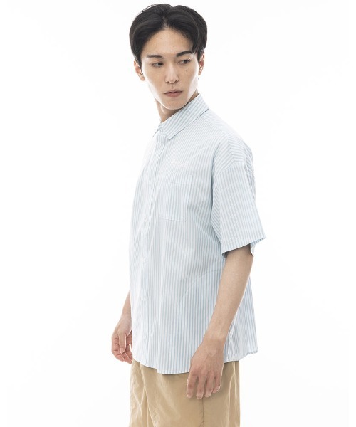 ELEMENT（エレメント）の「ELEMENT メンズ BIG SKATE STRIPE SS 半袖シャツ 【2024年夏モデル】/エレメント半袖ストライプシャツ（シャツ/ブラウス・メンズ・ネイビー/ブルー・LARGE/X-LARGE/MEDIUM）」の8枚目の写真