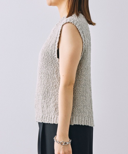 BABYLONE（バビロン）の「バックスリットノースリプルオーバー（ニット/セーター・レディース・ライトグレー/ブラック/ライトベージュ・フリー）」の13枚目の写真