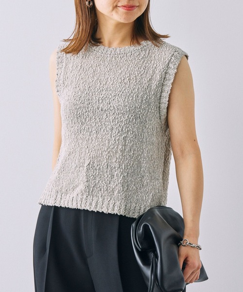 BABYLONE（バビロン）の「バックスリットノースリプルオーバー（ニット/セーター・レディース・ライトグレー/ブラック/ライトベージュ・フリー）」の20枚目の写真