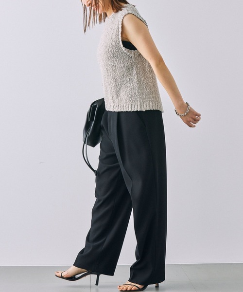 BABYLONE（バビロン）の「バックスリットノースリプルオーバー（ニット/セーター・レディース・ライトグレー/ブラック/ライトベージュ・フリー）」の16枚目の写真