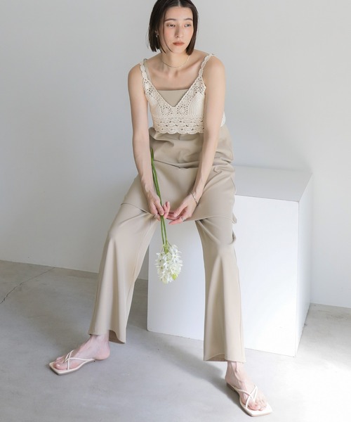 select MOCA(セレクトモカ)の「かぎ針ビスチェ(ベスト・レディース・ブラック/アイボリー・FREE)」の12枚目の写真