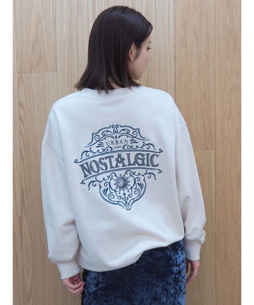 EVRIS（エヴリス）の「NOSTALGIC BIGスウェットトップス（スウェット・レディース・レッド/ホワイト/チャコールグレー/ブラック・FREE）」の2枚目の写真