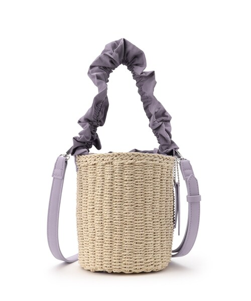 index(インデックス)の「◆持ち手フリルバケツショルダー(ショルダーバッグ・レディース・オレンジ/ブラック/パープル系4・00)」の3枚目の写真