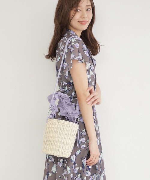 index(インデックス)の「◆持ち手フリルバケツショルダー(ショルダーバッグ・レディース・オレンジ/ブラック/パープル系4・00)」の20枚目の写真