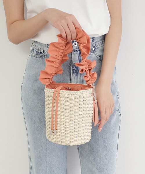 index(インデックス)の「◆持ち手フリルバケツショルダー(ショルダーバッグ・レディース・オレンジ/ブラック/パープル系4・00)」の22枚目の写真
